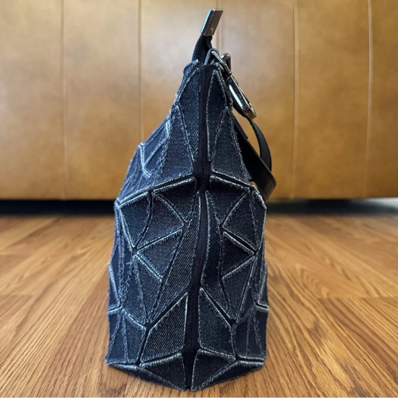 ❌ SOLD ❌ Vintage Issey Miyake Bao Bao Bag Black Distressed Denim Y2K *No Shoulde - Picture 6 of 13